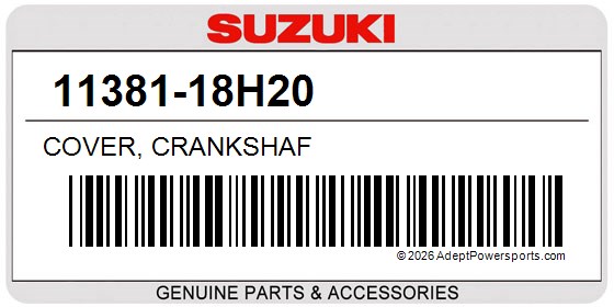 Suzuki 11381-18H20 Cover, Crankshaf