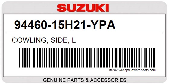 Suzuki 94460-15H21-YPA Cowling, Side, L