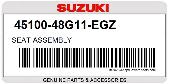 Suzuki 45100-48G11-EGZ Seat Assembly