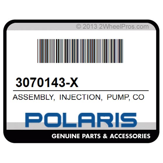 Polaris 3070143-X Assembly, Injection, Pump, Core