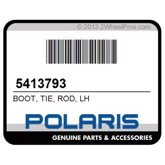Polaris 5413793 Boot, Tie, Rod, Lh