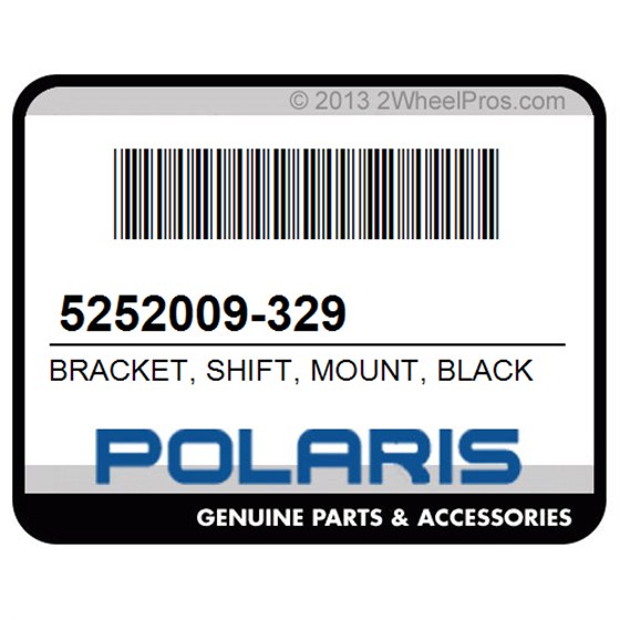 Polaris 5252009-329 Bracket, Shift, Mount, Black