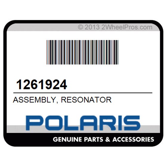 Polaris 1261924 Assembly, Resonator