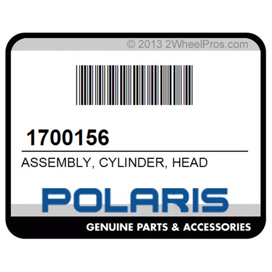 Polaris 1700156 Assembly, Cylinder, Head