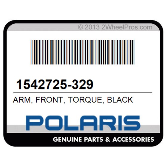 Polaris 1542725-329 Arm, Front, Torque, Black
