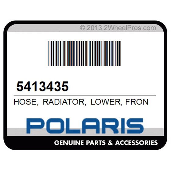 Polaris 5413435 Hose, Radiator, Lower, Front
