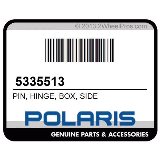 Polaris 5335513 Pin, Hinge, Box, Side