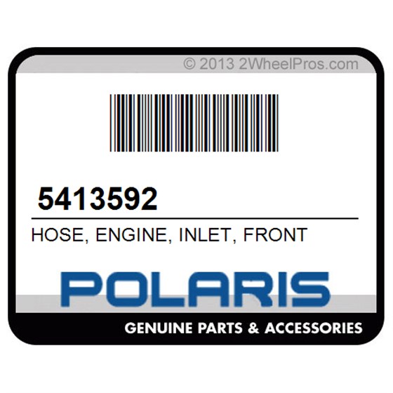 Polaris 5413592 Hose, Engine, Inlet, Front