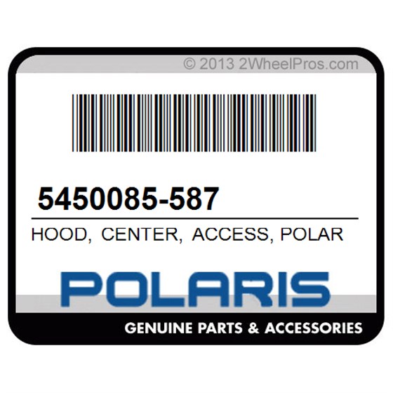Polaris 5450085-587 Hood, Center, Access, Polaris, Pursuit, Camo, [Eab]