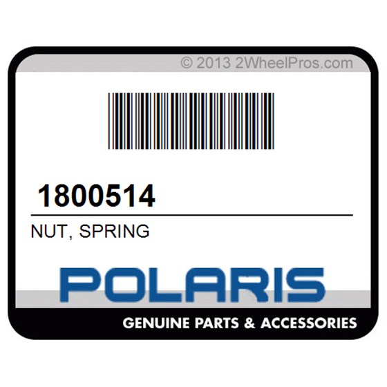 Polaris 1800514 Nut, Spring