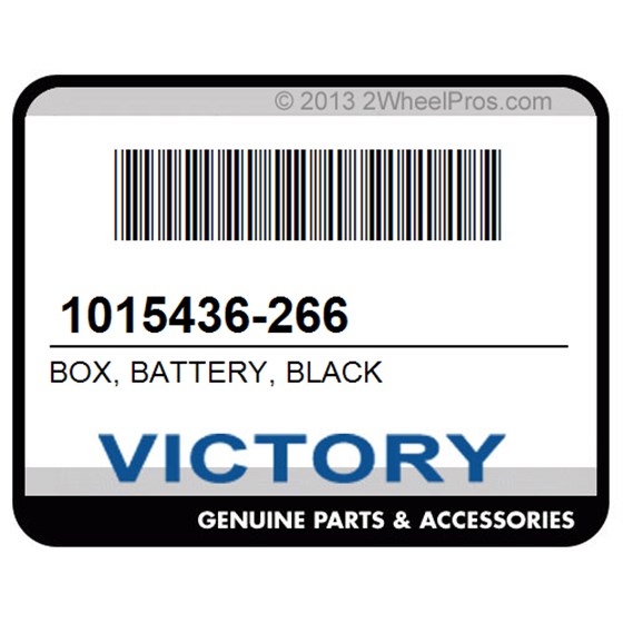 Victory 1015436-266 Box, Battery, Black