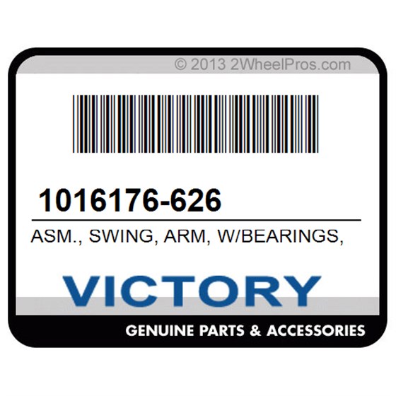 Victory 1016176-626 Asm., Swing, Arm, W/Bearings, 180, Jt, Blk