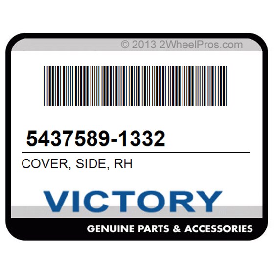 Victory 5437589-1332 Cover, Side, Rh