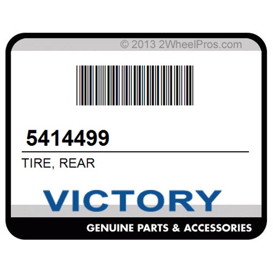 Victory 5414499 Tire, Rear