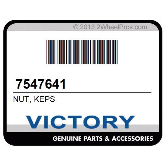 Victory 7547641 Nut, Keps
