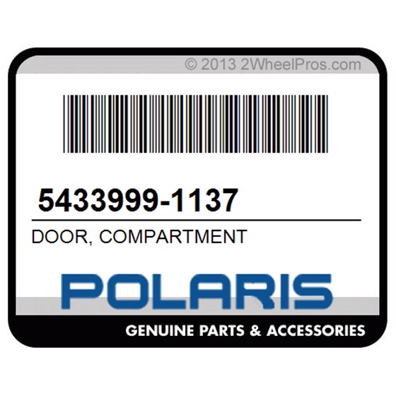 Polaris 5433999-1137 Door, Compartment