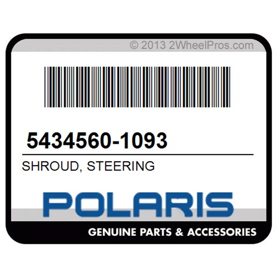 Polaris 5434560-1093 Shroud, Steering