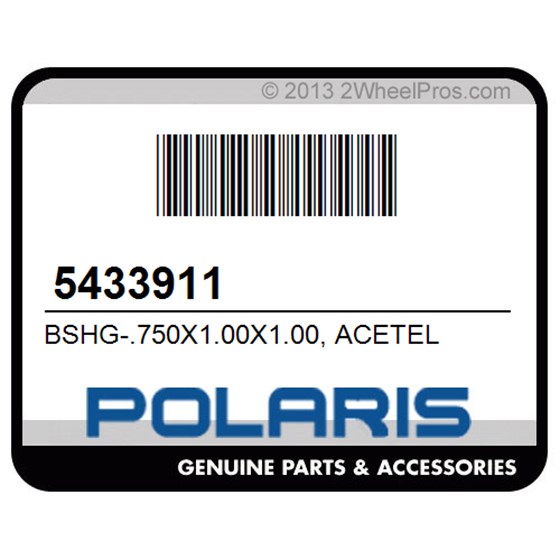 Polaris 5433911 Bshg-.750X1.00X1.00, Acetel