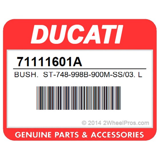 Ducati 71111601A Bush. St-748-998B-900M-Ss/03. Locating Bush.
