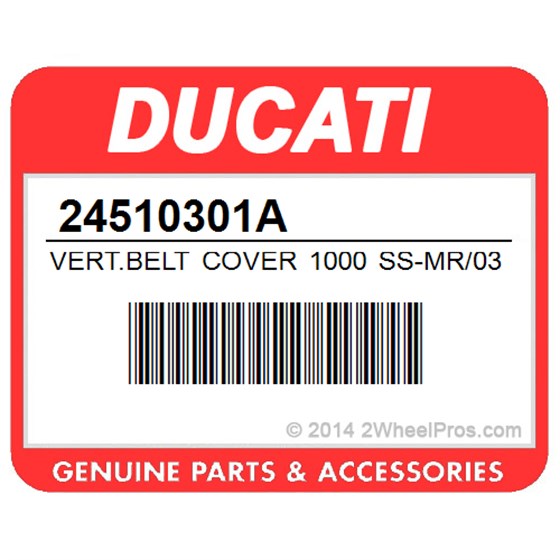 Ducati 24510301A Vert.Belt Cover 1000 Ss-Mr/03. Vertical Belt Inner Cover.
