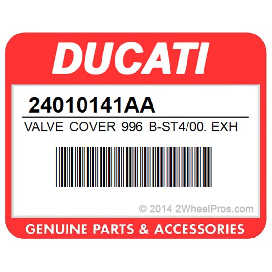 Ducati 24010141AA Valve Cover 996 B-St4/00. Exhaust Valve Cover.