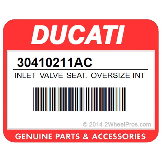 Ducati 30410211AC Inlet Valve Seat. Oversize Intake Valve Seat 0.06.