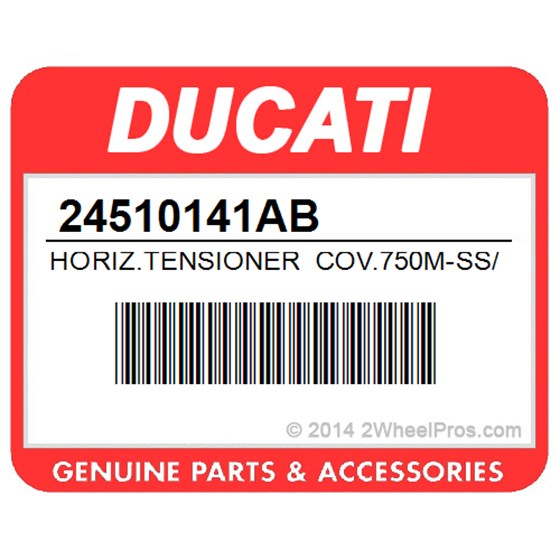 Ducati 24510141AB Horiz.Tensioner Cov.750M-Ss/01. Horizontal Tensioner Roller Cover.