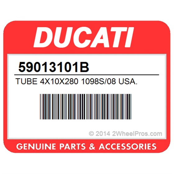 Ducati 59013101B Tube 4X10x280 1098S/08 Usa.