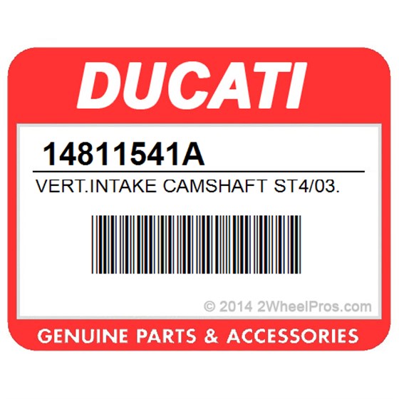 Ducati 14811541A Vert.Intake Camshaft St4/03. Vertical Intake Camshaft.