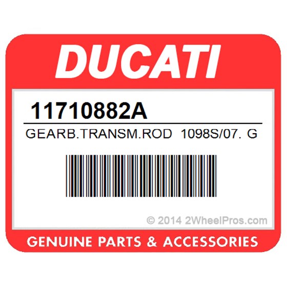 Ducati 11710882A Gearb.Transm.Rod 1098S/07. Gearbox Transmission Rod.