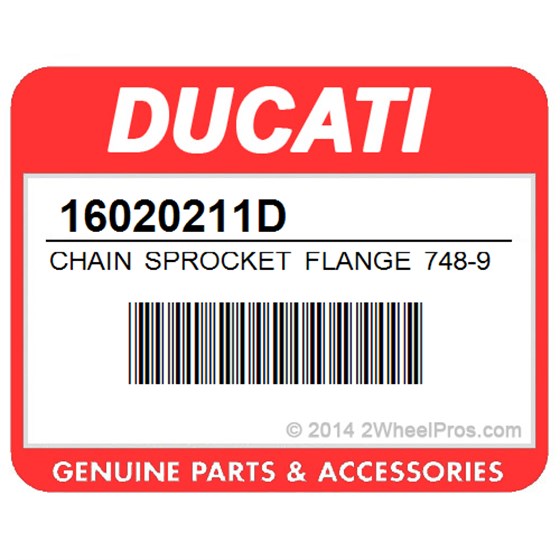 Ducati 16020211D Chain Sprocket Flange 748-996B. Complete Rear Sprocket Flange.