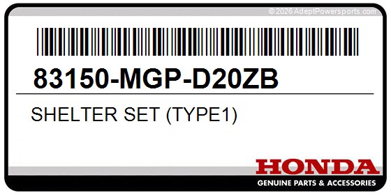 Honda 83150-MGP-D20ZB Shelter Set (Type1)