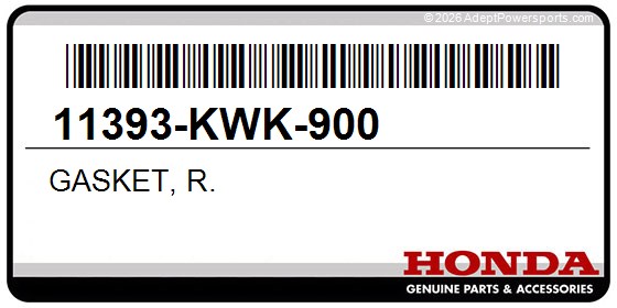 Honda 11393-KWK-900 Gasket, R.