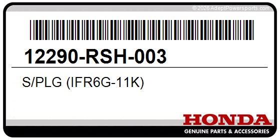 Honda 12290-RSH-003 S/Plg (Ifr6g-11K)