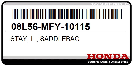 Honda 08L56-MFY-10115 Stay, L., Saddlebag