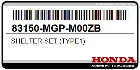 Honda 83150-MGP-M00ZB Shelter Set (Type1)