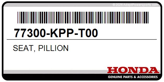 Honda 77300-KPP-T00 Seat, Pillion