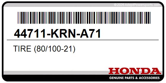 Honda 44711-KRN-A71 Tire (80/100-21)