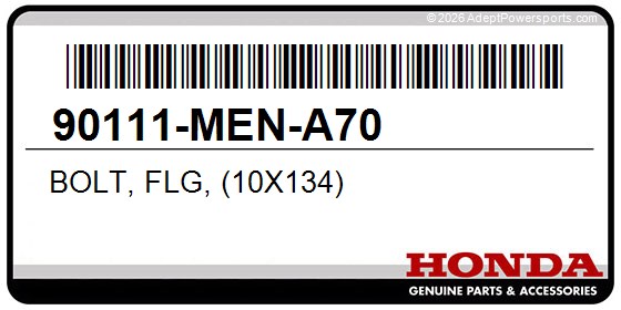 Honda 90111-MEN-A70 Bolt, Flg, (10X134)
