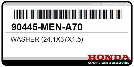 Honda 90445-MEN-A70 Washer (24.1X37x1.5)