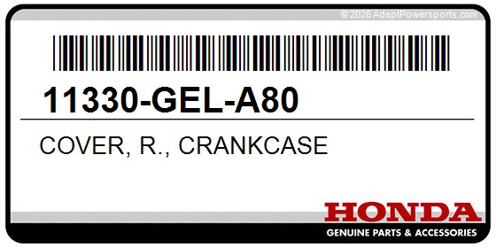 Honda 11330-GEL-A80 Cover, R., Crankcase