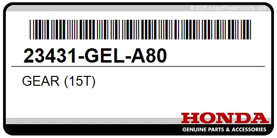 Honda 23431-GEL-A80 Gear (15T)