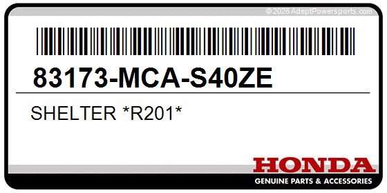 Honda 83173-MCA-S40ZE Shelter *R201*
