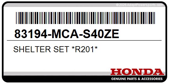 Honda 83194-MCA-S40ZE Shelter Set *R201*