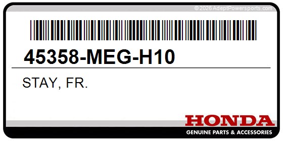 Honda 45358-MEG-H10 Stay, Fr.
