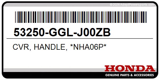 Honda 53250-GGL-J00ZB Cvr, Handle, *Nha06p*