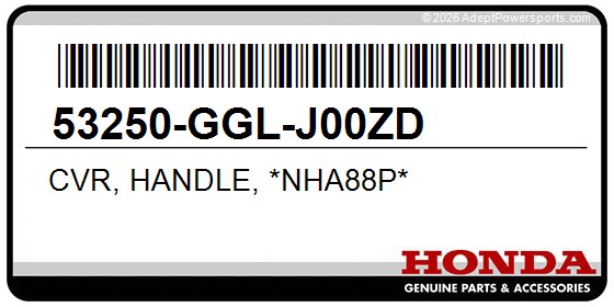 Honda 53250-GGL-J00ZD Cvr, Handle, *Nha88p*
