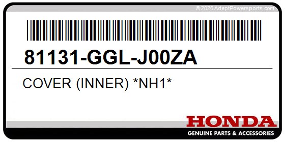 Honda 81131-GGL-J00ZA Cover (Inner) *Nh1*