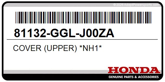 Honda 81132-GGL-J00ZA Cover (Upper) *Nh1*