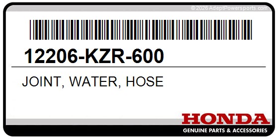 Honda 12206-KZR-600 Joint, Water, Hose